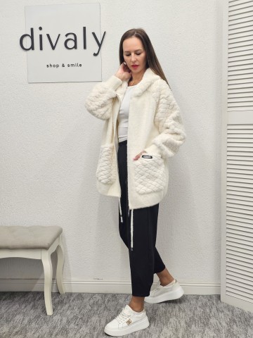 CARDIGAN LORENA WHITE