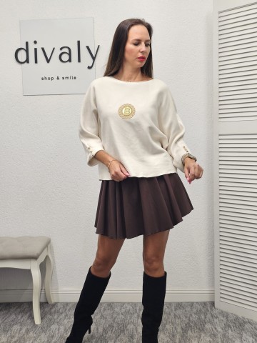 BLUZA BIBONE CREM