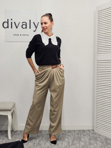 PANTALONI LOUY CREM