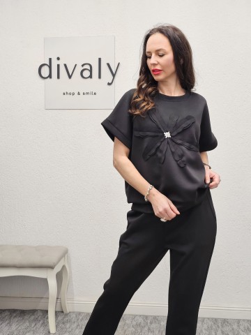 TRENING FLOARE BLACK