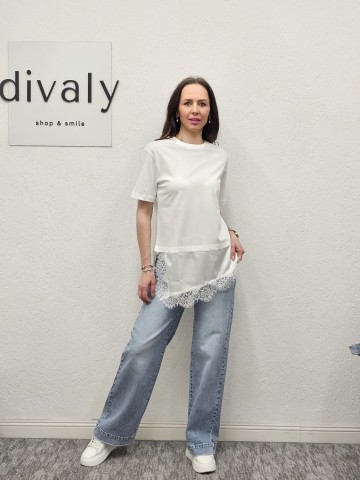 Tricou White Delia