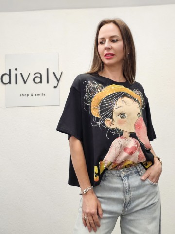 Tricou Vali Black