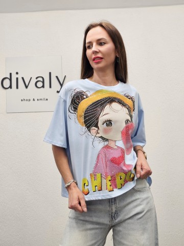Tricou Vali Blue