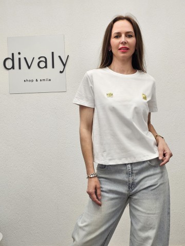 Tricou Anca White